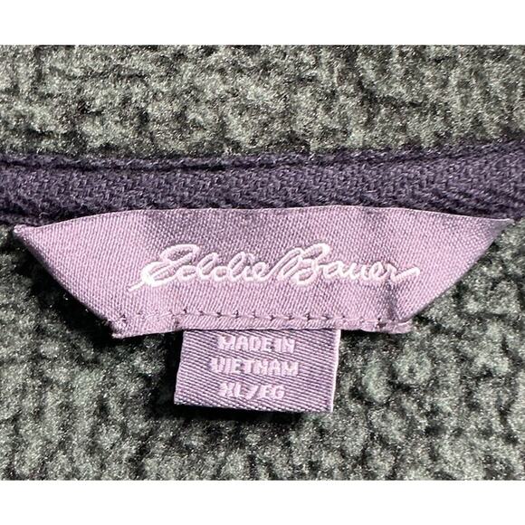 Eddie Bauer Men’s Lg Fleece Pullover Half Zipper - Picture 4 of 11
